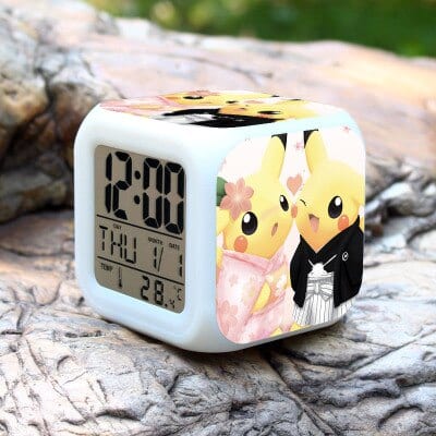 Reloj despertador Pokémon Pikachu Vestido Tradicional Reloj despertador Pokémon Pikachu Vestido Tradicional