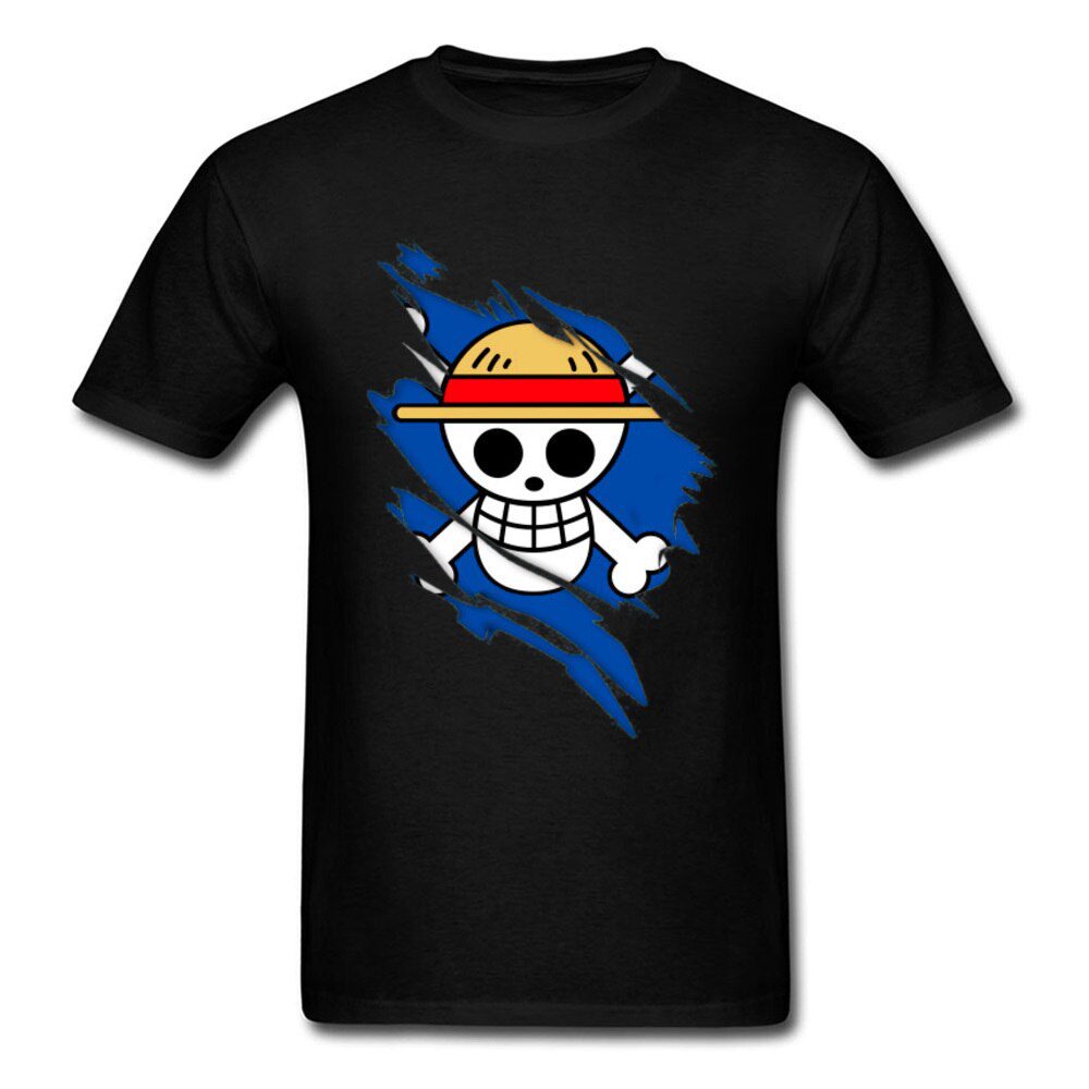 Camiseta One Piece Emblema Pirata Luffy Camiseta One Piece Emblema Pirata Luffy