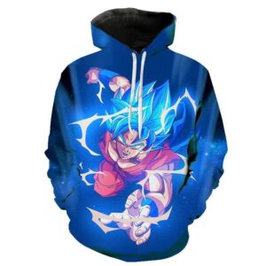 Sudadera Dragon Ball S Goku Super Saiyan Azul