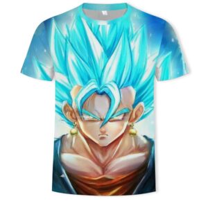 Camiseta DBZ Vegeto Super Saiyan Azul