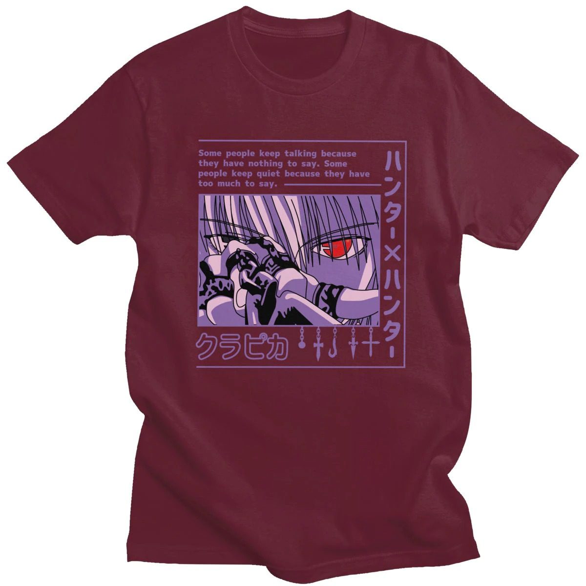Camiseta Hunter X Hunter Kurapika Rojo Camiseta Hunter X Hunter Kurapika Rojo