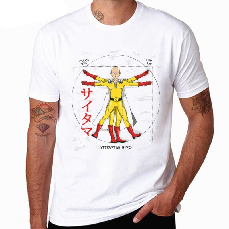 Camiseta One Punch Man Vitruvian Hero Camiseta One Punch Man Vitruvian Hero