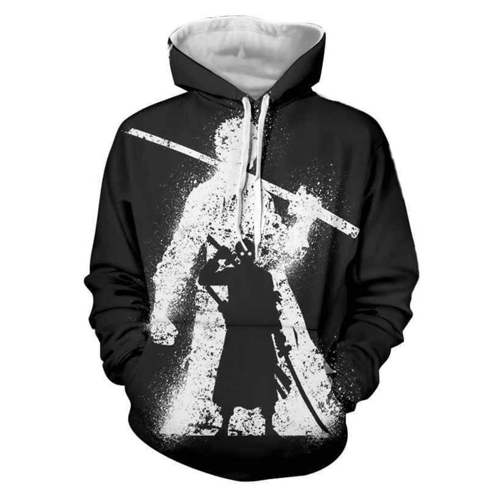 Sudadera One Piece Zoro Blanco y Negro Sudadera One Piece Zoro Blanco y Negro