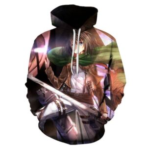 Ataque a los titanes Sudadera Mikasa Ackerman