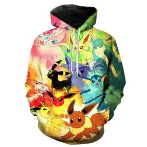 Sudadera Pokémon Evoli y sus evoluciones