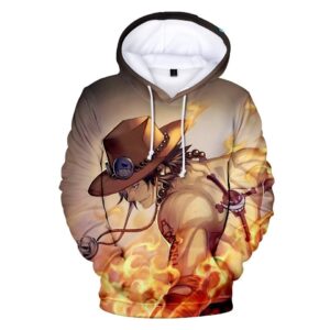 Sudadera One Piece Ace with a Scorching Fist Sudadera