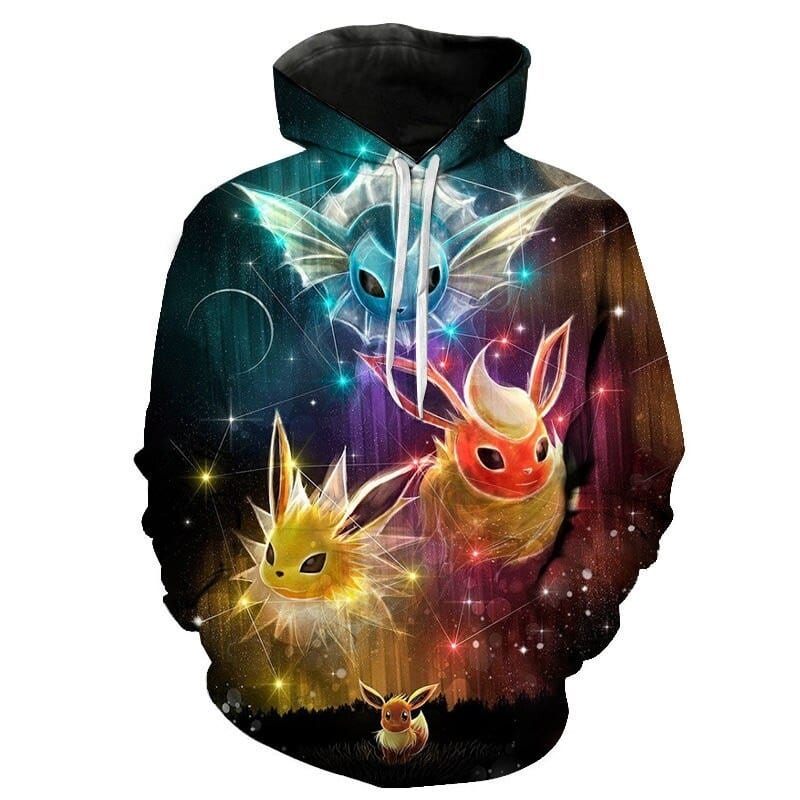 Sudadera Pokémon Voltali Pyroli Aquali Sudadera Pokémon Voltali Pyroli Aquali
