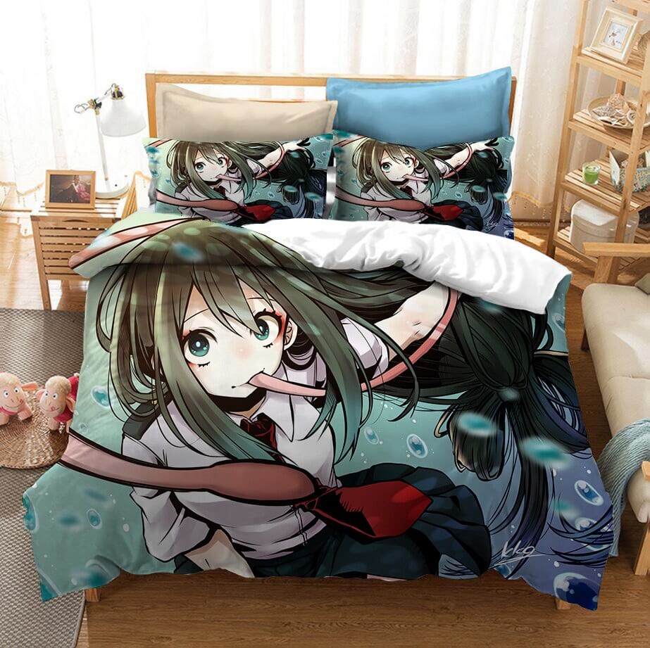 Funda Nórdica My Hero Academia Tsuyu Asui Funda Nórdica My Hero Academia Tsuyu Asui