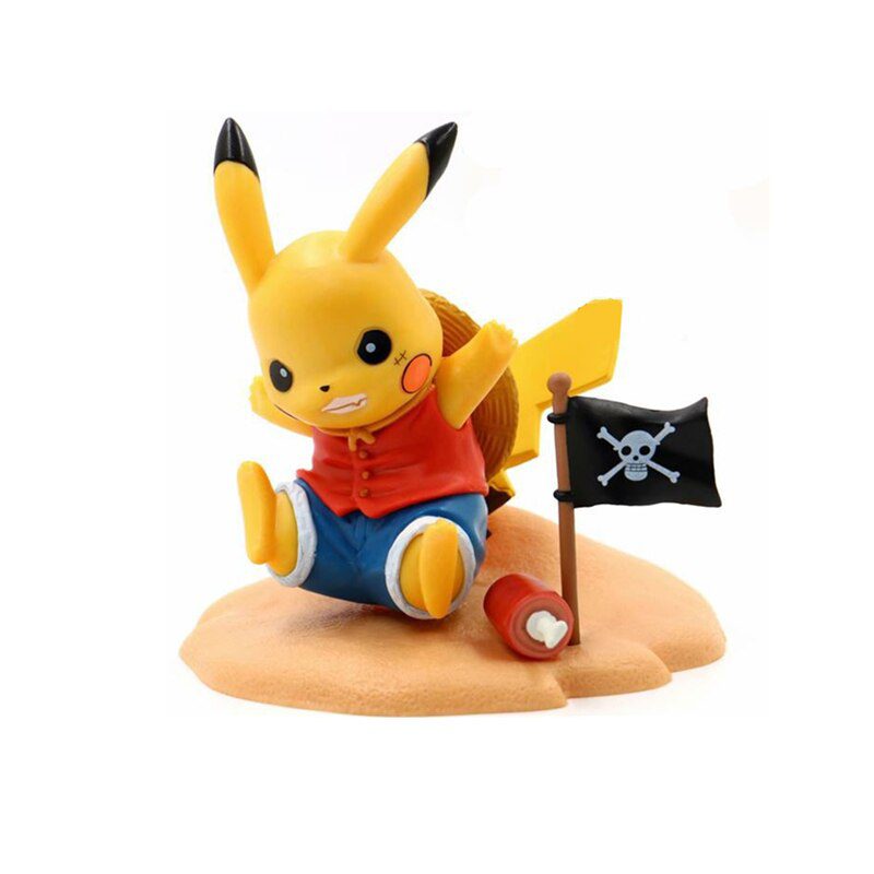 Pokémon Pikachu Luffy figura de acción Pokémon Pikachu Luffy figura de acción