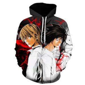 Sudadera Death Note Light x L