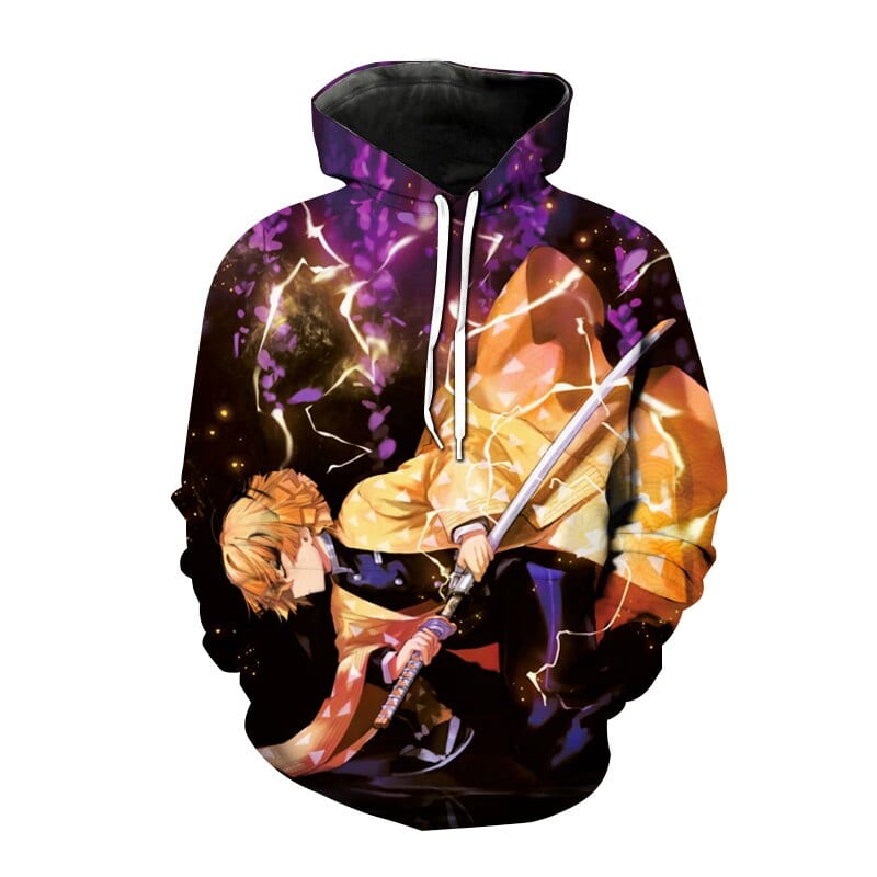 Sudadera Cazador de Demonios Zenitsu Lightning Strike Sudadera Cazador de Demonios Zenitsu Lightning Strike
