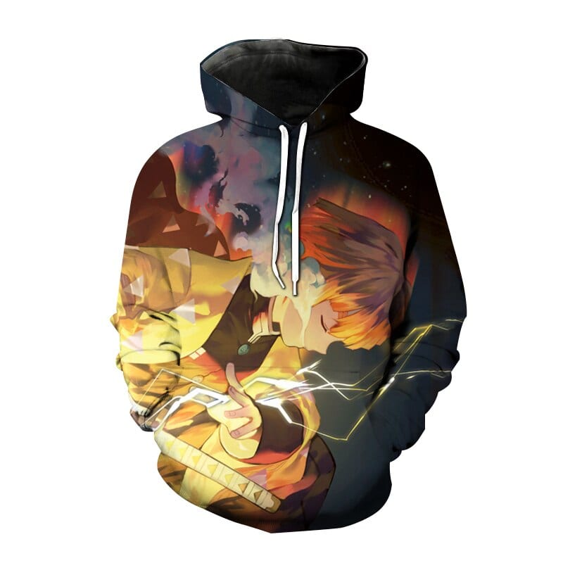 Sudadera Cazador de Demonios Zenitsu Hekireki Issen Sudadera Cazador de Demonios Zenitsu Hekireki Issen
