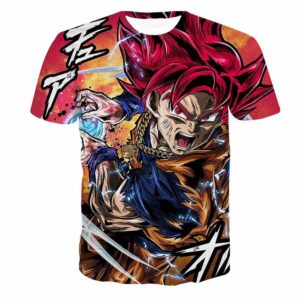DBS Goku SSG Ataque Camiseta
