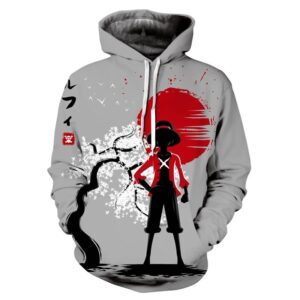 Sudadera Una Pieza Luffy Luna Roja