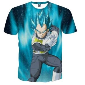 DBS Vegeta Super Saiyan Azul Camiseta
