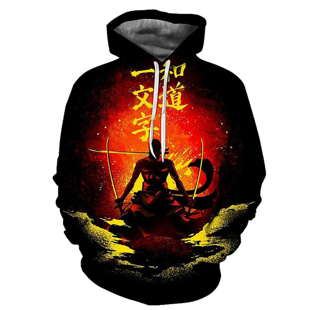 Sudadera de una pieza Zoro Kanji Sudadera de una pieza Zoro Kanji