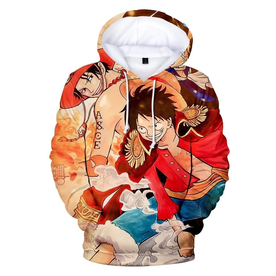 Sudadera One Piece Team Luffy x Ace x Sabo Sudadera One Piece Team Luffy x Ace x Sabo