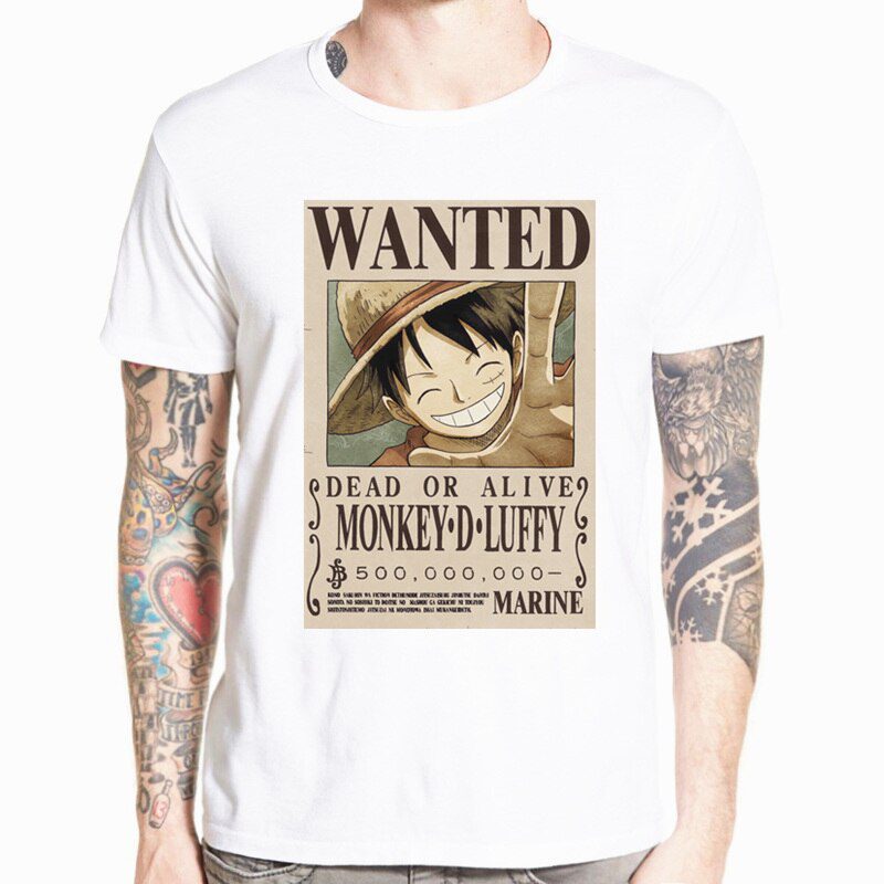 Camiseta One Piece Luffy Wanted Camiseta One Piece Luffy Wanted