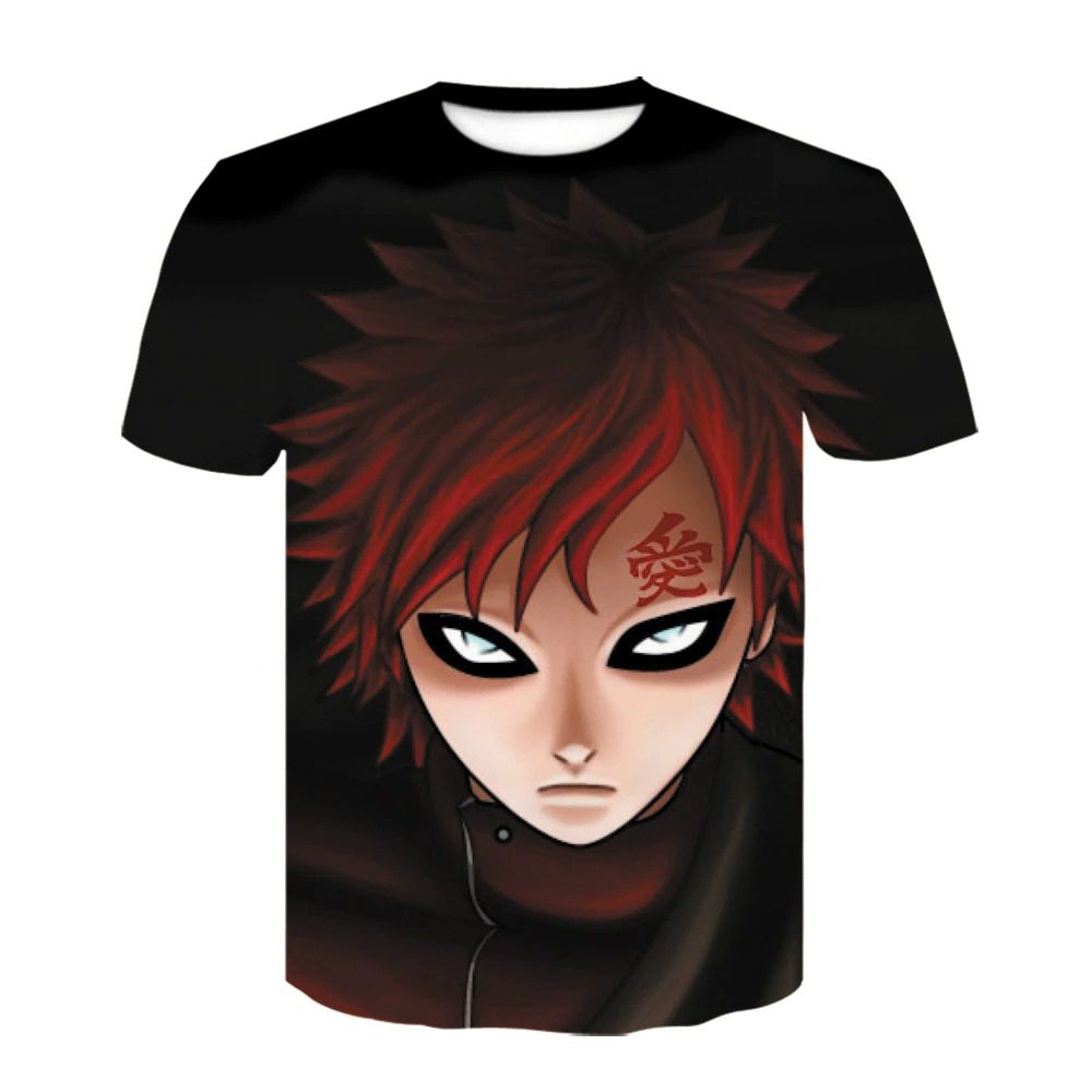 Naruto Gaara Camiseta Naruto Gaara Camiseta