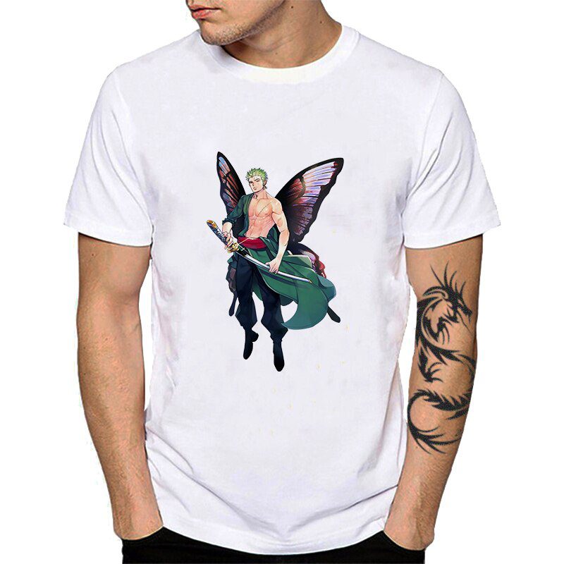 Camiseta One Piece Zoro Butterfly Camiseta One Piece Zoro Butterfly