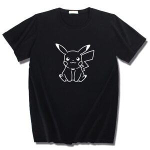 Camiseta Pokémon Pikachu Negra