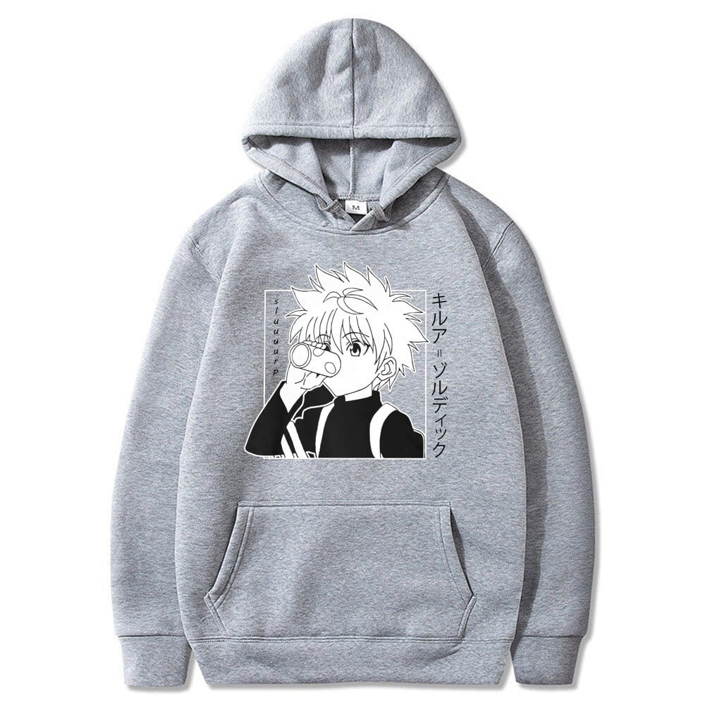 Sudadera Hunter X Hunter Kirua Gris Sudadera Hunter X Hunter Kirua Gris