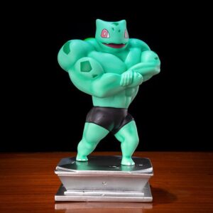 Figura de acción de Pokémon Bulbizarre Musculoso