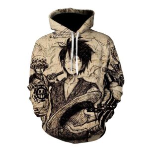 Sudadera de una pieza Luffy Wanted