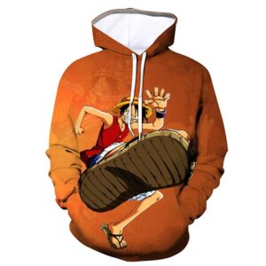 Sudadera One Piece Luffy Attack