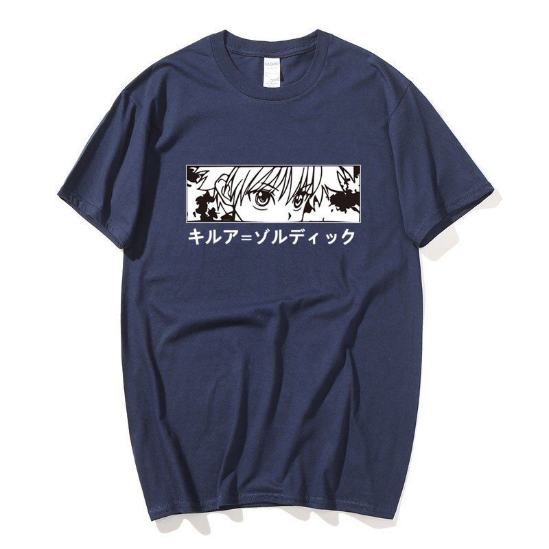 Camiseta Hunter X Hunter Kirua Azul Camiseta Hunter X Hunter Kirua Azul
