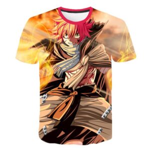 Camiseta Fairy Tail Natsu Fire Mage