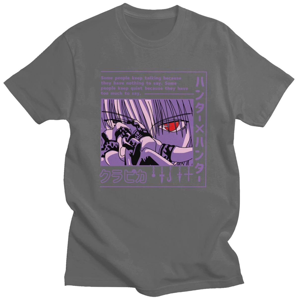 Camiseta Hunter X Hunter Kurapika Gris Camiseta Hunter X Hunter Kurapika Gris
