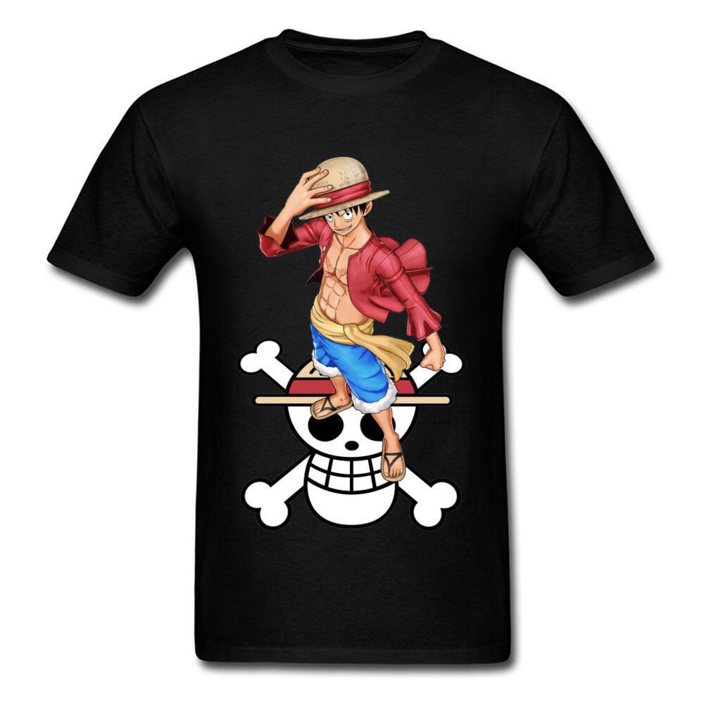 Camiseta One Piece Símbolo Pirata Luffy Camiseta One Piece Símbolo Pirata Luffy