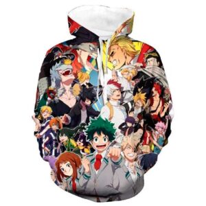Sudadera de los personajes de My Hero Academia