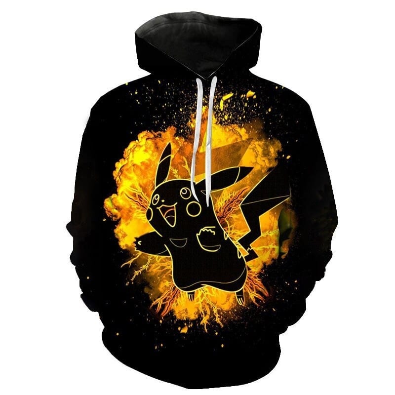 Sudadera Pokémon Pikachu Negro Sudadera Pokémon Pikachu Negro