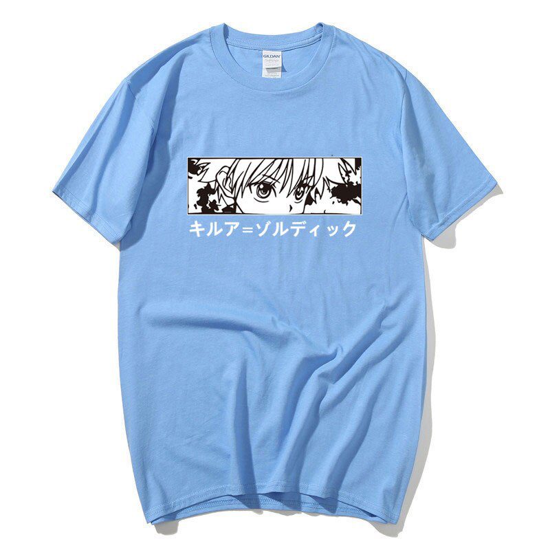 Camiseta Hunter X Hunter Kirua Azul cielo Camiseta Hunter X Hunter Kirua Azul cielo