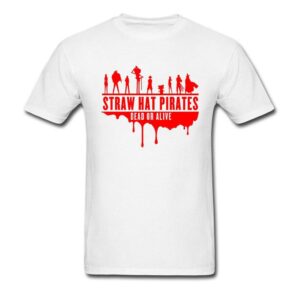 Camiseta One Piece Straw Hat Pirates Blanca