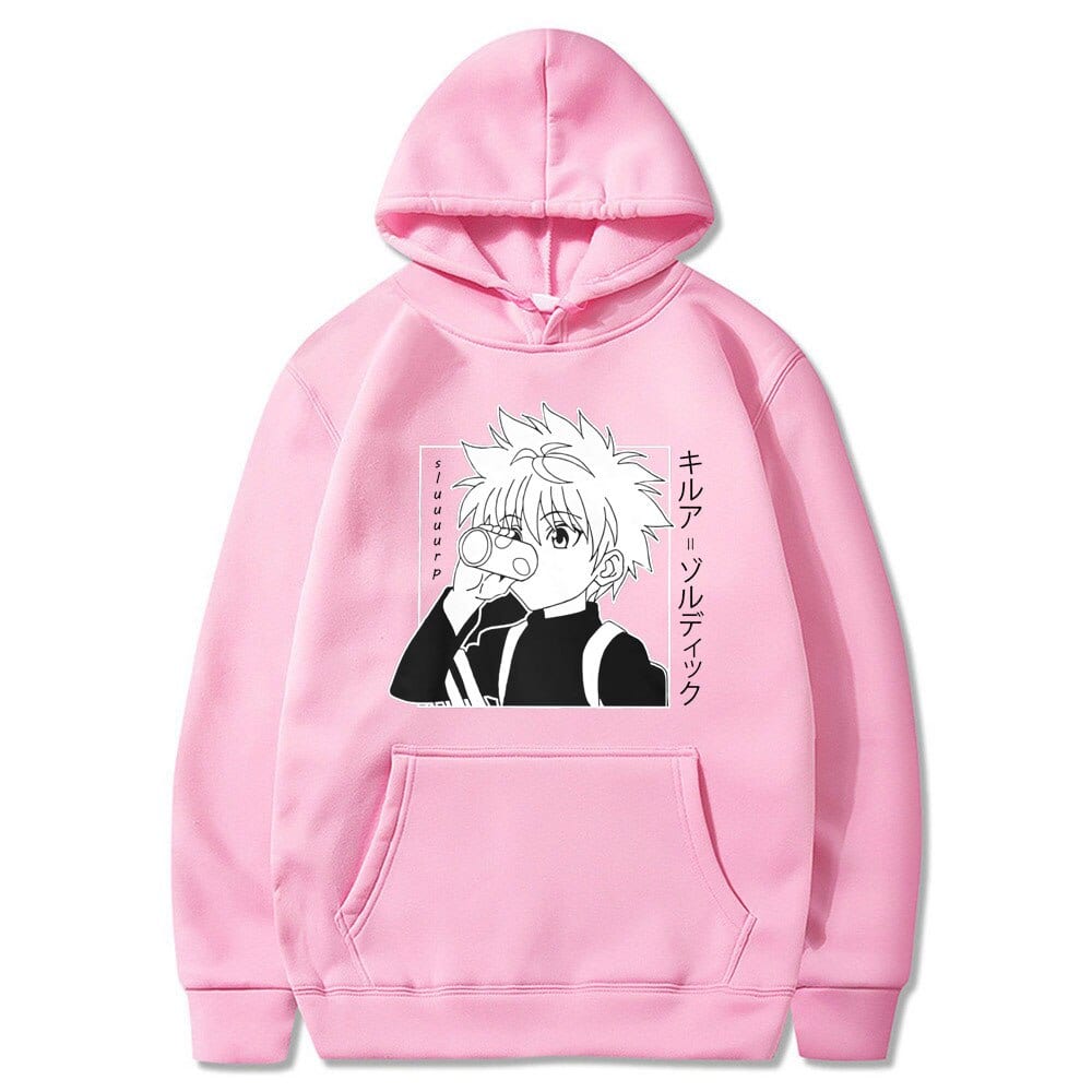 Sudadera Hunter X Hunter Kirua rosa Sudadera Hunter X Hunter Kirua rosa