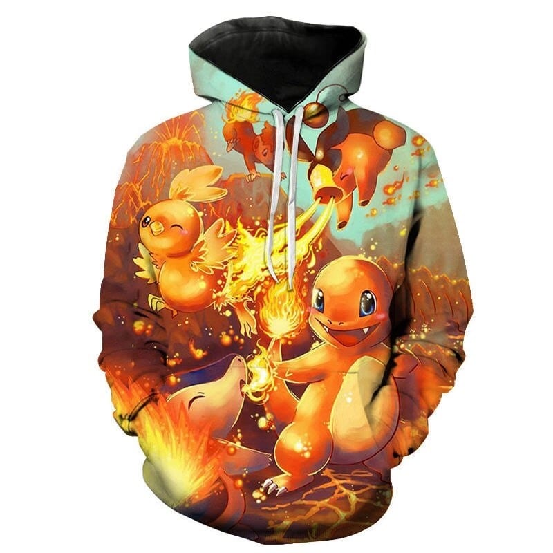 Sudadera Pokémon Fuego Sudadera Pokémon Fuego