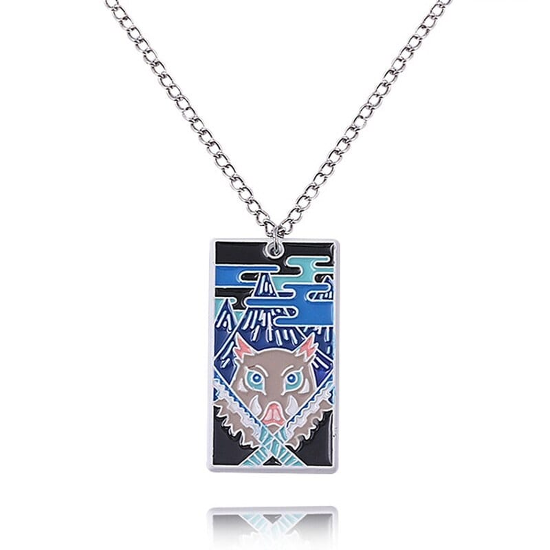 Collar Demon Slayer Logo Hashibira Inosuke Collar Demon Slayer Logo Hashibira Inosuke