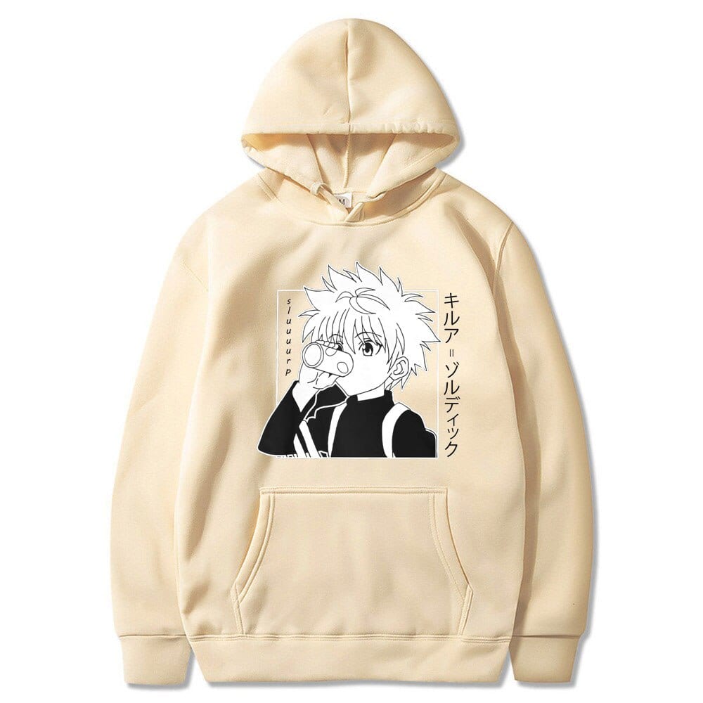 Sudadera Hunter X Hunter Kirua Beige Sudadera Hunter X Hunter Kirua Beige