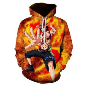 Sudadera One Piece Ace Power