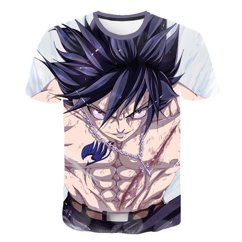 Camiseta Fairy Tail Grey Fullbuster Camiseta Fairy Tail Grey Fullbuster