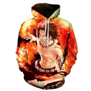 Sudadera One Piece Ace 2nd Division Commander