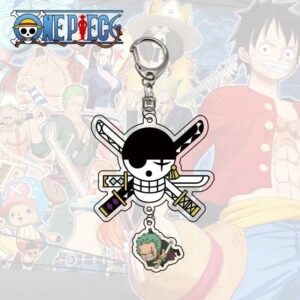 Llavero One Piece Jolly Roger Zoro Roronoa