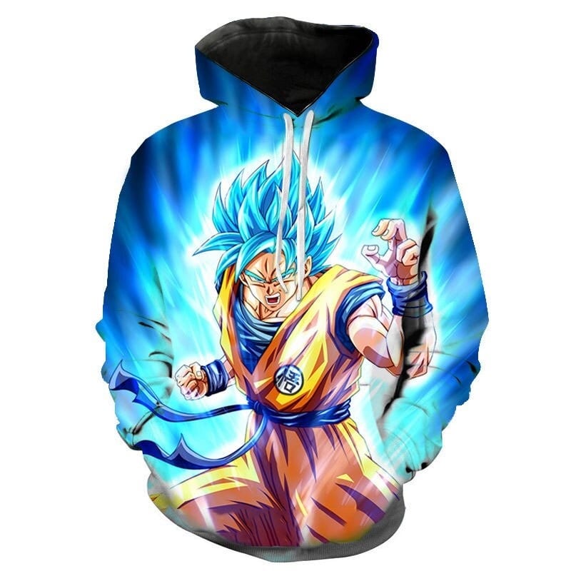 DBS Goku Super Saiyan Sudadera Azul DBS Goku Super Saiyan Sudadera Azul