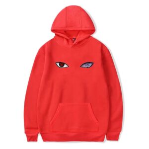 Sudadera Naruto Rinnegan Mangekyou Sharingan Rojo