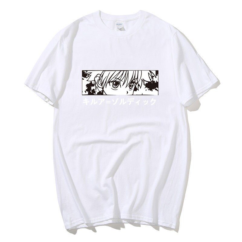 Camiseta Hunter X Hunter Kirua Blanca Camiseta Hunter X Hunter Kirua Blanca