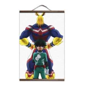 Póster de My Hero Academia Izuku x All Might