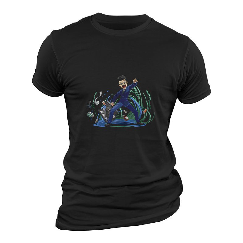 Camiseta Hunter X Hunter Leolio Negra Camiseta Hunter X Hunter Leolio Negra